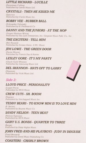 V.A.Rock & Roll of the 50's: Volume 2, Foc, K-tel(KTLP 6251), UK, 1985 - 2LP - V2172 - 6,00 Euro