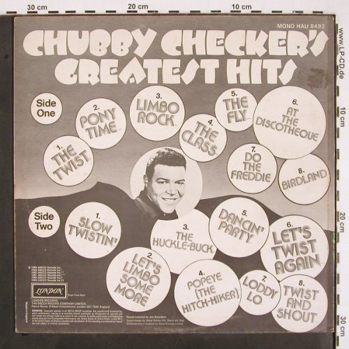 Checker,Chubby: Greatest Hits, Mono, London(HAU 8492), UK, Ri,  - LP - V2204 - 6,00 Euro