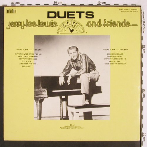 Lewis,Jerry Lee & Friends: Duets,Yellow Vinyl (feat.Elvis ?), Bellaphon (BBS 2568), D, 1978 Typ: LP Best.-Nr.: V3089 Preis: 9,00 Euro