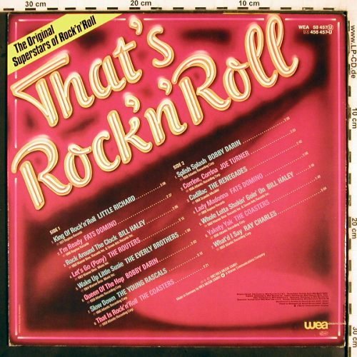 V.A.That's Rock'n'Roll: Little Ritchard...Ray Charles, WEA (WEA 58 457), D, co, 1982 Typ: LP Best.-Nr.: V3103 Preis: 5,00 Euro