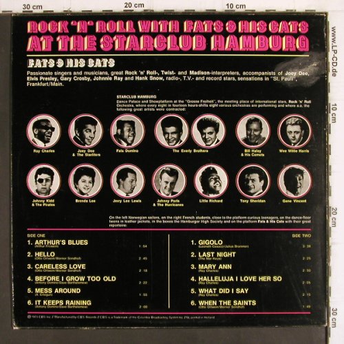 Fats & the Cats: Rock 'n' Roll with,Starclub, m-/vg+, CBS(S 53 253), NL, Ri, 1973 - LP - V745 - 9,00 Euro
