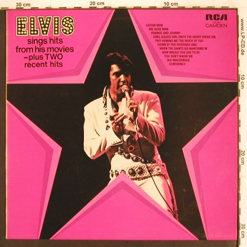 Presley,Elvis: Sings Hits From His Movie, RCA Camden(CDS 1110), F/UK, 1972 - LP - V910 - 6,00 Euro