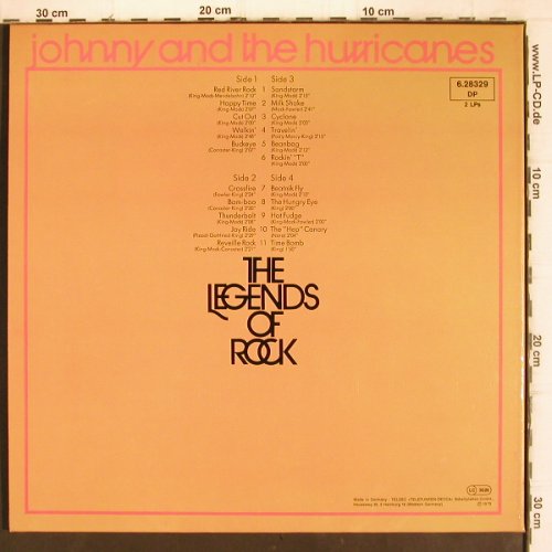 Johnny and the Hurricanes: The Legends Of Rock, Foc, Contempo(6.28329 DP), D, 1973 - 2LP - V927 - 7,50 Euro