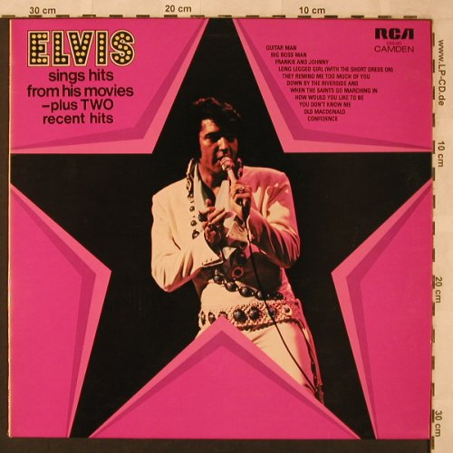 Presley,Elvis: Sings Hits From His Movie, RCA Camden(CDS 1110), F/UK, 1972 - LP - X2443 - 6,00 Euro