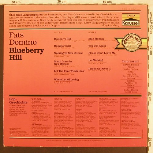 Domino,Fats: Blueberry Hill, Karussell(2872 118), D,  - LP - X3859 - 3,00 Euro