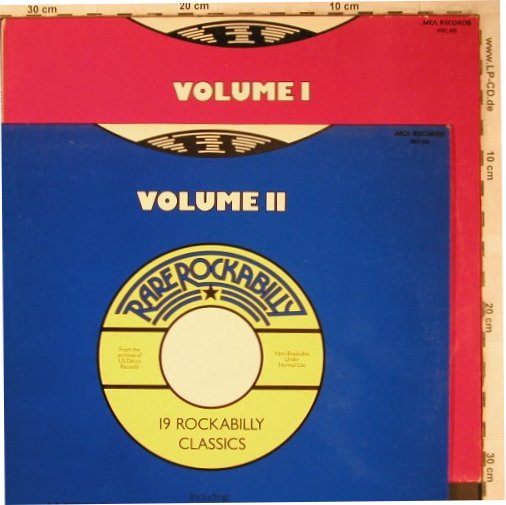 V.A.Rare Rockabilly Vol.1+2: Johnny Carol...Lou Graham, MCA(20/19Tr.)(0062.088/089), D, 1977 - LP*2 - X5052 - 7,50 Euro