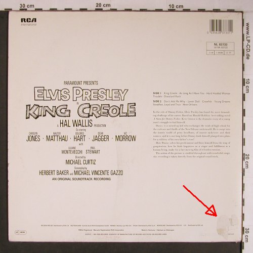 Presley,Elvis: King Creole, m-/vg+, RCA(NL 83733), D, Ri, 1981 - LP - X6791 - 7,50 Euro