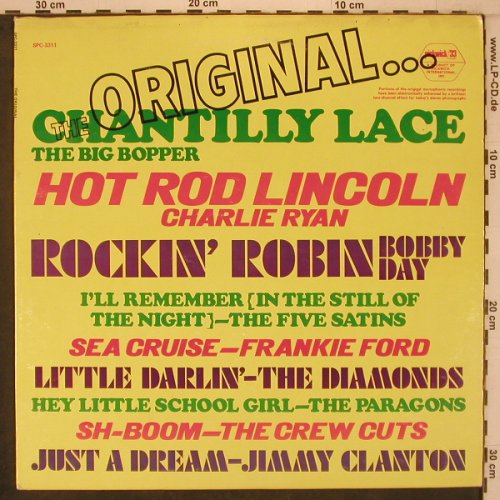 V.A.The Original...: Big Bopper..Jimmy Clanton, Pickwick(SPC-3311), US,  - LP - X7709 - 6,00 Euro
