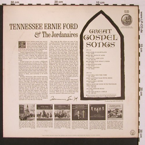 Tennessee Ernie Ford & Jordanaires: Great Gospel Songs, Capitol, wh.Muster(83 690), D, 1964 - LP - X8741 - 12,50 Euro