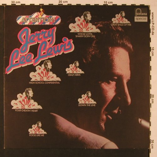 Lewis,Jerry Lee: Attention!, Fontana(6430 075), D, m-/vg+,  - LP - X8926 - 5,00 Euro