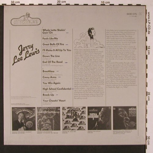 Lewis,Jerry Lee: Attention!, Fontana(6430 075), D, m-/vg+,  - LP - X8926 - 5,00 Euro
