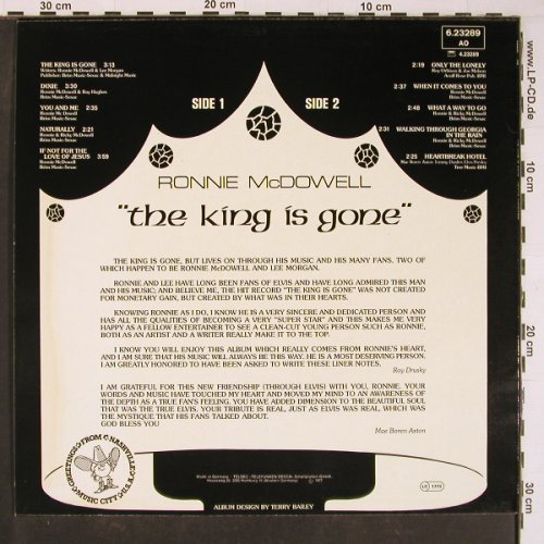 McDowell,Ronnie: The King Is Gone, Janus(6.23389 AO), D, 1977 - LP - Y1113 - 7,50 Euro
