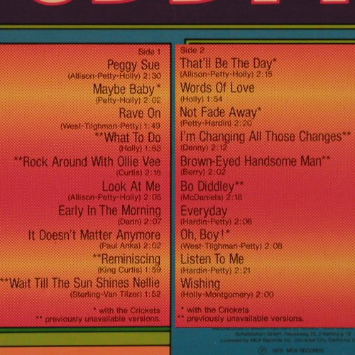 Holly,Buddy: 20 Golden Hits, MCA(6.22262 AP), D, 1975 - LP - Y2180 - 6,00 Euro