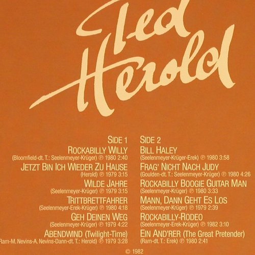 Herold,Ted: Profile, Teldec(6.25058 AL), D, 1982 - LP - Y2731 - 6,00 Euro