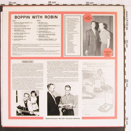 Luke,Robin: Boppin' with Robin, Mono, vg+/m-, Starfire Rec.(1002), US, 1981 - LP - Y2975 - 6,00 Euro