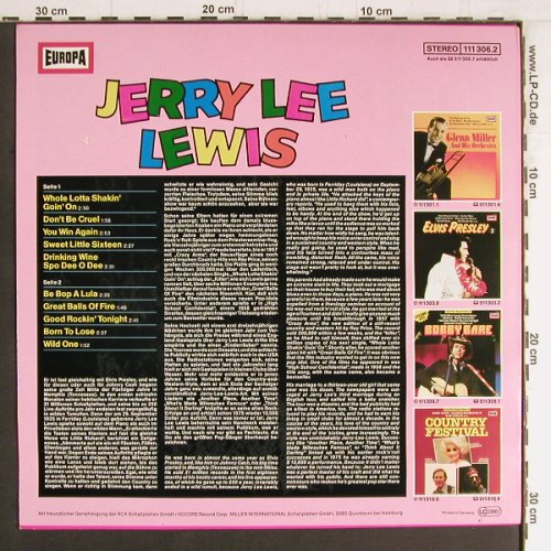 Lewis,Jerry Lee: Same, m/cover ~~, Europa(111 306.2), D, 1982 - LP - Y3721 - 6,00 Euro