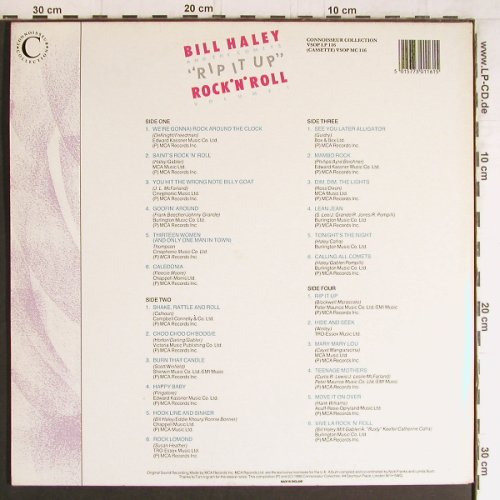 Haley,Bill & Comets: Rip It Up, Foc, Connoisseur(VSOPLP116), UK, 1988 - 2LP - Y4105 - 7,50 Euro
