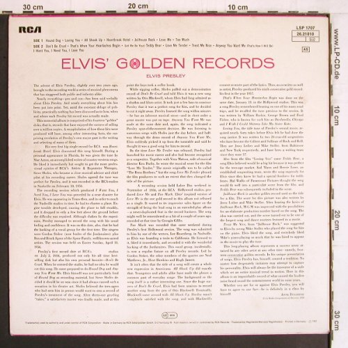 Presley,Elvis: Elvis' Golden Records 1 Volume 1'67, RCA Victor(26.21010), D,Ri, 1967 - LP - Y5055 - 6,00 Euro