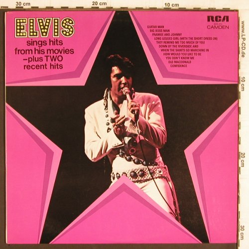 Presley,Elvis: Sings Hits From His Movie, RCA Camden(CDS 1110), US/UK, 1972 - LP - Y5518 - 6,00 Euro