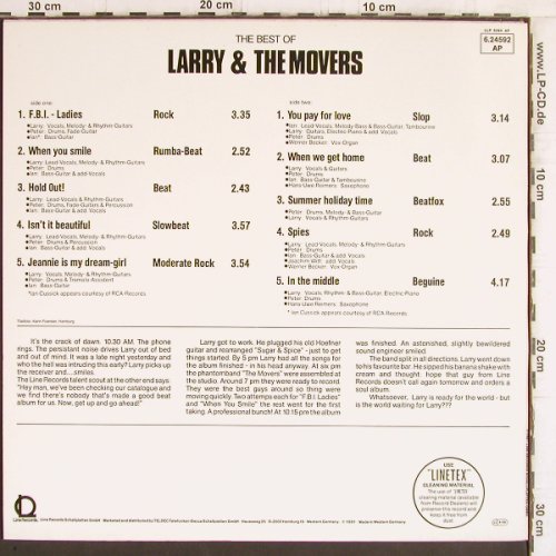 Larry & the Movers: The Best Of, Line(6.24592 AP), D, 1981 - LP - Y6007 - 5,00 Euro