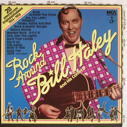 Haley,Bill & Comets: Rock Around Bill Haley,1954-58,Foc, MCA(301 666-370), D, Ri, 1981 - 2LP - Y6128 - 6,00 Euro