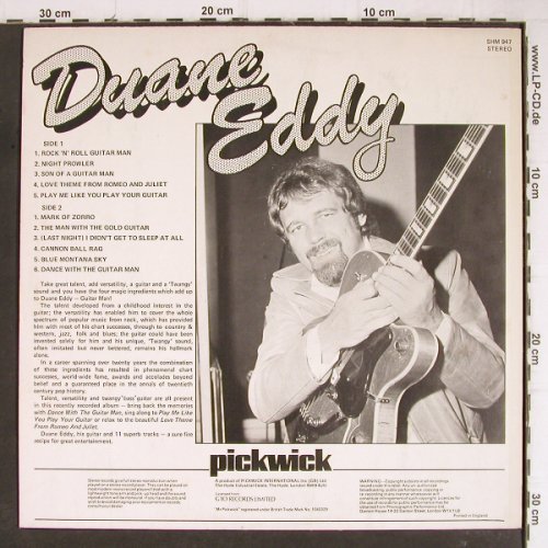 Eddy,Duane: Guitar Man, Pickwick(SHM 947), UK, 1975 - LP - Y8473 - 6,00 Euro