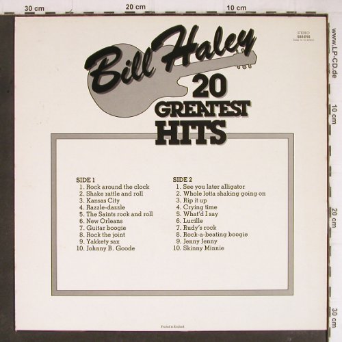 Haley,Bill & Comets: 20 Greatest Hits  (Live), BlackTulip(BT 555010), UK,  - LP - Y8484 - 6,00 Euro