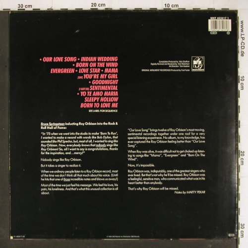 Orbison,Roy: Our Love Song, Monument(MNT 463417 1), NL, 1989 - LP - Y8515 - 5,00 Euro