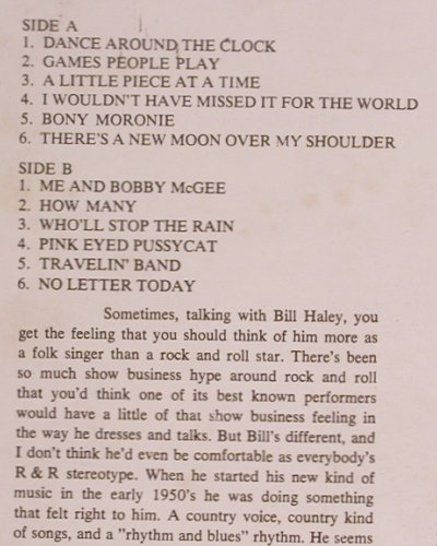 Haley,Bill: Rock Around The Country-..Nashville, Hallmark(SHM 837), UK, 1971 - LP - Y8516 - 7,50 Euro