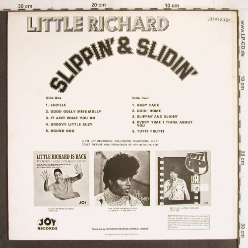 Little Richard: Slippin' & Slidin (1964), JOY(JOYS 270), UK, 1971 - LP - Y9980 - 12,50 Euro