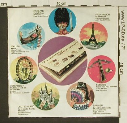 V.A.7 Länderhits: präentiert von Sarotti, Promo, Sonderauflage (7 PAL 60.190 A), D Typ: 7" Best.-Nr.: S7407 Preis: 2,50 Euro