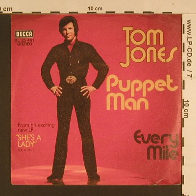 Jones,Tom: Puppet Man, Decca (DL 25 461), D Typ: 7" Best.-Nr.: S7655 Preis: 2,50 Euro