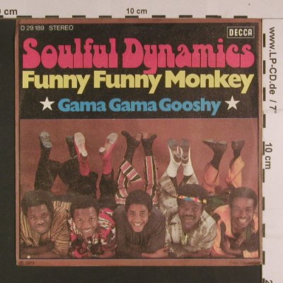 Soulful Dynamics: Funny Funny Monkey, Decca(D 29 189), D, 1972 - 7inch - S7683 - 3,00 Euro