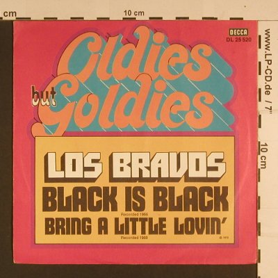 Los Bravos: Black is Black/Bring A Littel Lovin, Decca(DL 25 520), D, Ri, 1972 - 7inch - S7704 - 2,50 Euro