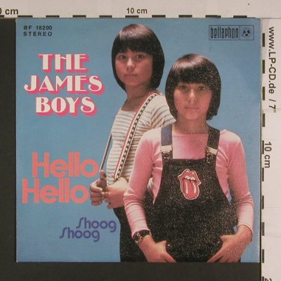 James Boys: Hello Hello / Shoog Shoog, Bellaphon (BF 18200), D, 1973 Typ: 7" Best.-Nr.: S7814 Preis: 2,50 Euro