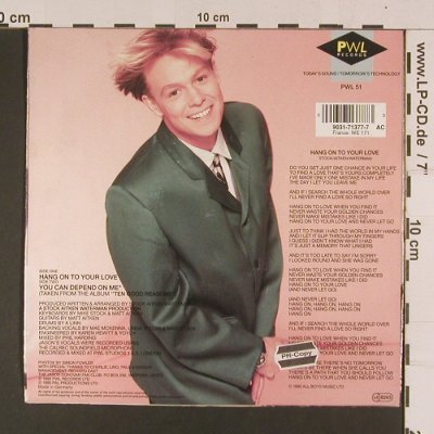 Donovan,Jason: Hang on to your love, PWL(PWL 51), D, 1990 - 7inch - S7982 - 2,50 Euro