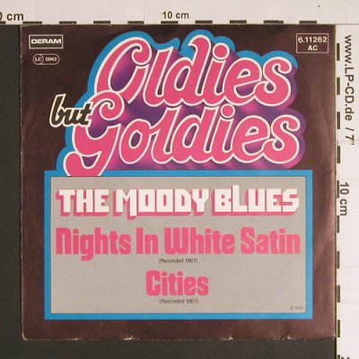 Moody Blues: Nights in White Satin/Cities, Deram-Oldies but Goldies(6.11262 AC), D,  - 7inch - S8734 - 2,50 Euro