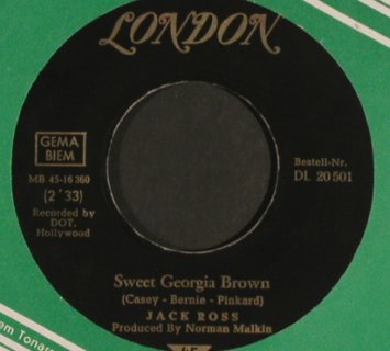 Ross,Jack: Happy Jose / Sweet Georgia Brown, London(DL 20 501), D, FLC,  - 7inch - S8785 - 3,00 Euro