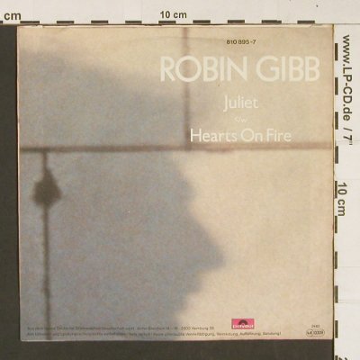 Gibb,Robin: Juliet / Hearts On Fire, Polydor(810 895-7), D, 1983 - 7inch - S8918 - 2,50 Euro