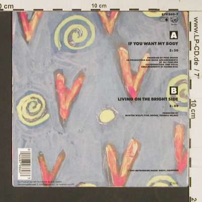 Boel,Hanne: If you want my body, Metronome(879 860-7), D, 1991 - 7inch - S8998 - 3,00 Euro