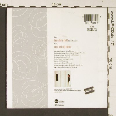 Tikaram,Tanika: Thursday's Child, WEA (9031-71532-7), D, 1990 Typ: 7" Best.-Nr.: S9040 Preis: 2,50 Euro
