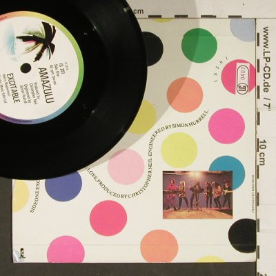 Amazulu: Excitable / A Liite Love, Island(IS 201), UK, 1985 - 7inch - S9076 - 2,50 Euro