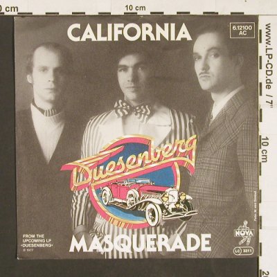 Duesenberg: Masquerade / California, Nova(6.12100 AC), D, 1977 - 7inch - S9364 - 3,00 Euro