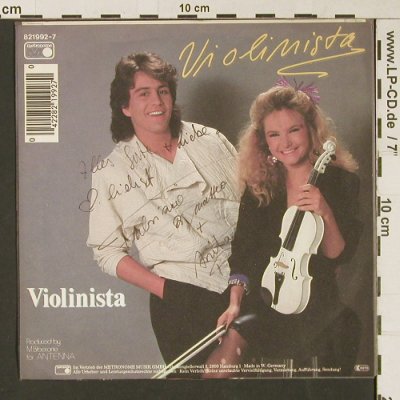 Violinista: Same +2 Autogr.Karten, Metronome (821 992 - 7), D, 1984 Typ: 7" Best.-Nr.: S9448 Preis: 4,00 Euro