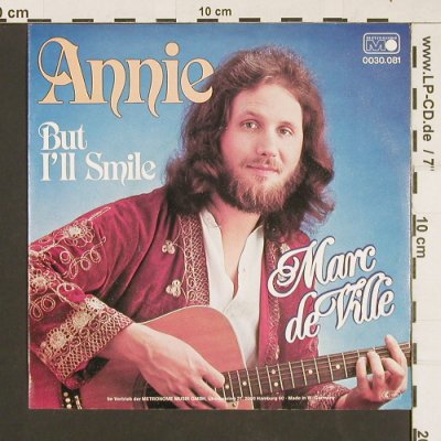de Ville,Marc: Annie / But I'll Smile, Metronome (0030.081), D, 1977 Typ: 7" Best.-Nr.: S9457 Preis: 1,50 Euro