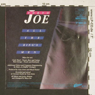 Tokyo Joe: All the King's Men, Coconut (112 452), D, 1989 Typ: 7" Best.-Nr.: S9486 Preis: 2,50 Euro