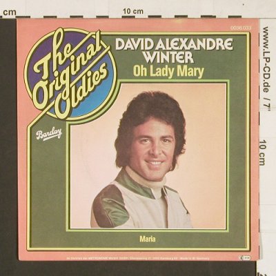 Winter,David Alexandre: Oh Lady Mary / Maria, Ri, Barclay (0036.033), D, 1968 Typ: 7" Best.-Nr.: S9530 Preis: 2,00 Euro