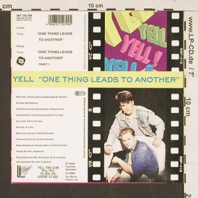 Yell: One thing leads to another*2,Poster, Blow Up (INT 110.799), D,redVinyl, 1990 Typ: 7" Best.-Nr.: S9532 Preis: 3,00 Euro