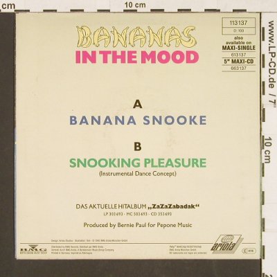 Bananas in the Mood: Banana Snoke / Snooking Pleasure, Ariola(113 137), D, 1990 - 7inch - S9547 - 2,50 Euro