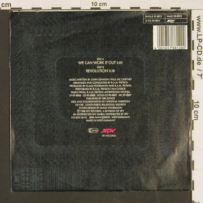 Cussick,Ian - R.A.M.Pietsch: We Can Work It Out/Revolution, SPV (50-8813), D, 1988 Typ: 7" Best.-Nr.: S9596 Preis: 3,00 Euro